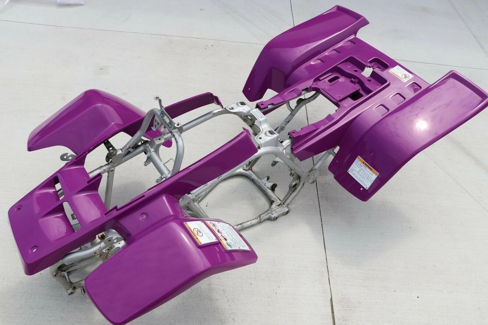 Yamaha Banshee fenders front rear, plastic body PURPLE